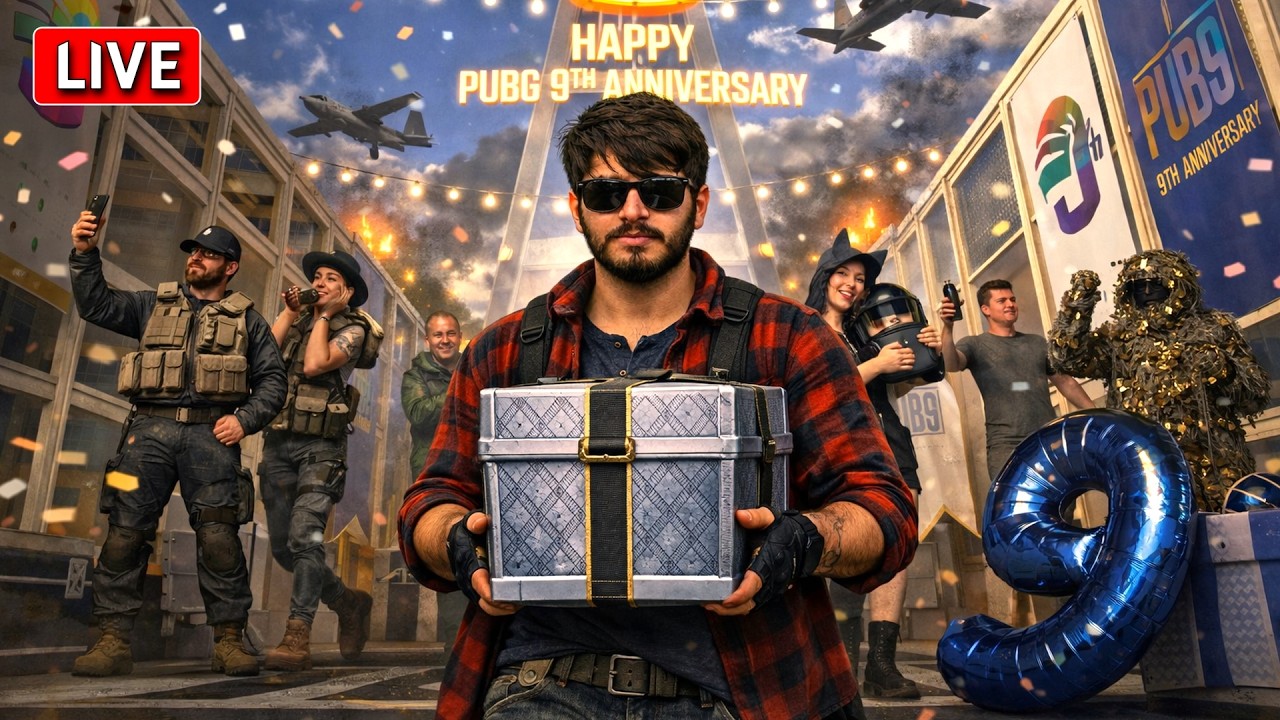 CHILL PUBG PC 9th Anniversary LIVE Stream !insta
