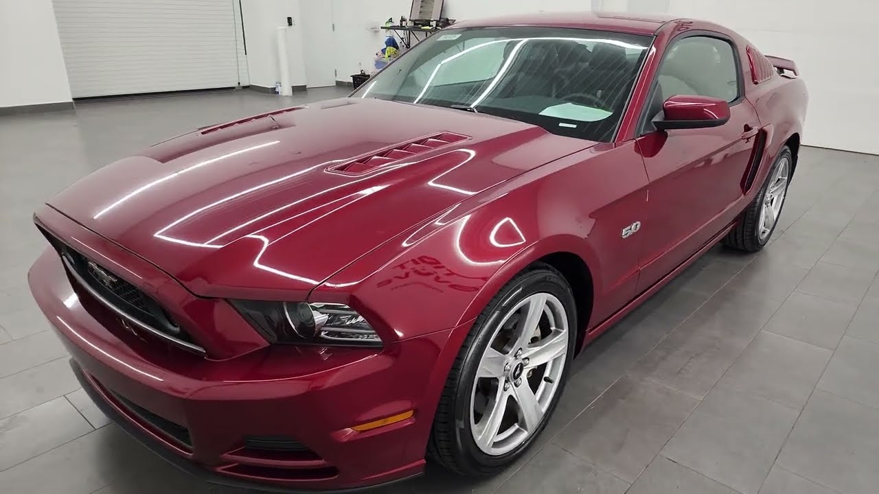 2014 FORD MUSTANG GT PREMIUM AUTO RUBY RED METALLIC 4K WALKAROUND 13801Z SOLD!