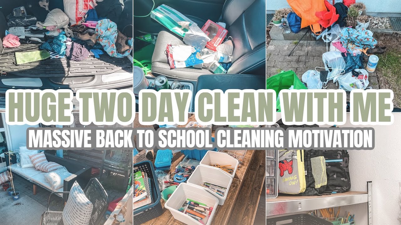 HUGE CLEAN ORGANIZE & DECLUTTER WITH ME | MASSIVE BACK TO SCHOOL CLEANING MOTIVATION | CLEAN WITH ME