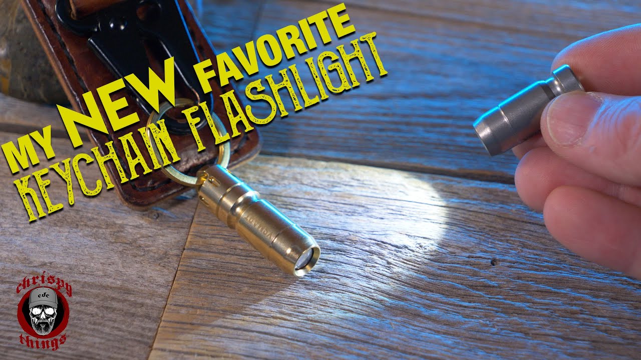 Why these micro keychain flashlights are my new EDC! [Brass & Titanium]