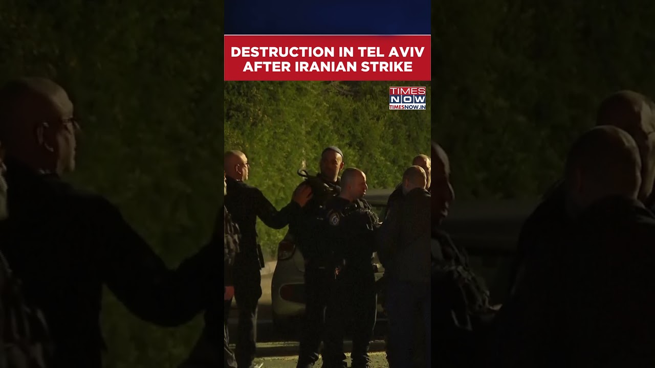Iran Missile Strike Hits Ramat Gan Near Tel Aviv, Leaves Trail Of Destruction #shorts