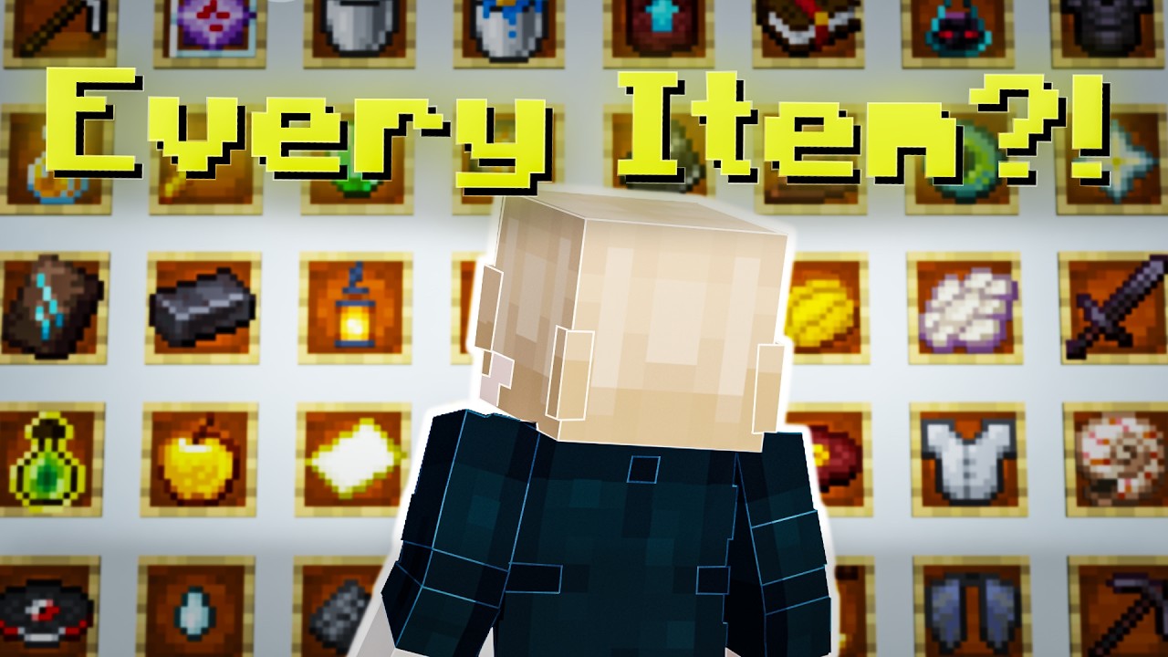 All Items | Is It Possible To Collect Every Item In Random Order In Minecraft?