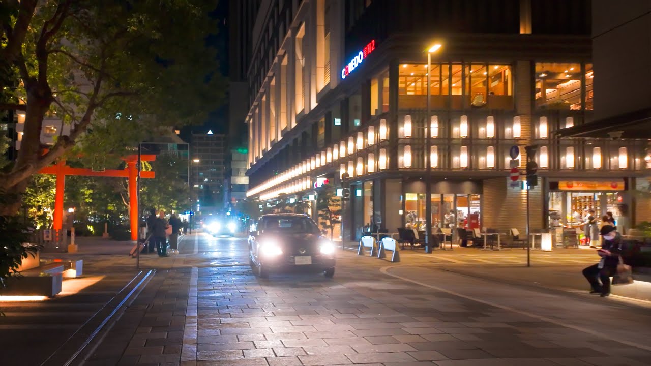 A Night Walk through Nihonbashi to Tokyo Station [4K]