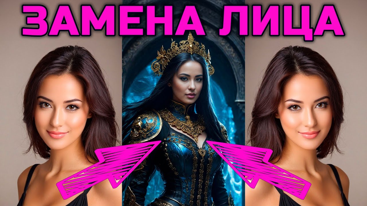 Замена лица в Stable Diffusion с помощью ReActor  #faceswap #deepfake #ии #ai #stablediffusion