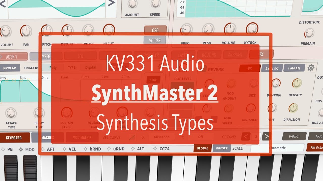 KV331 Audio SynthMaster 2 for iPad - Tutorial Part 2: Synthesis Types