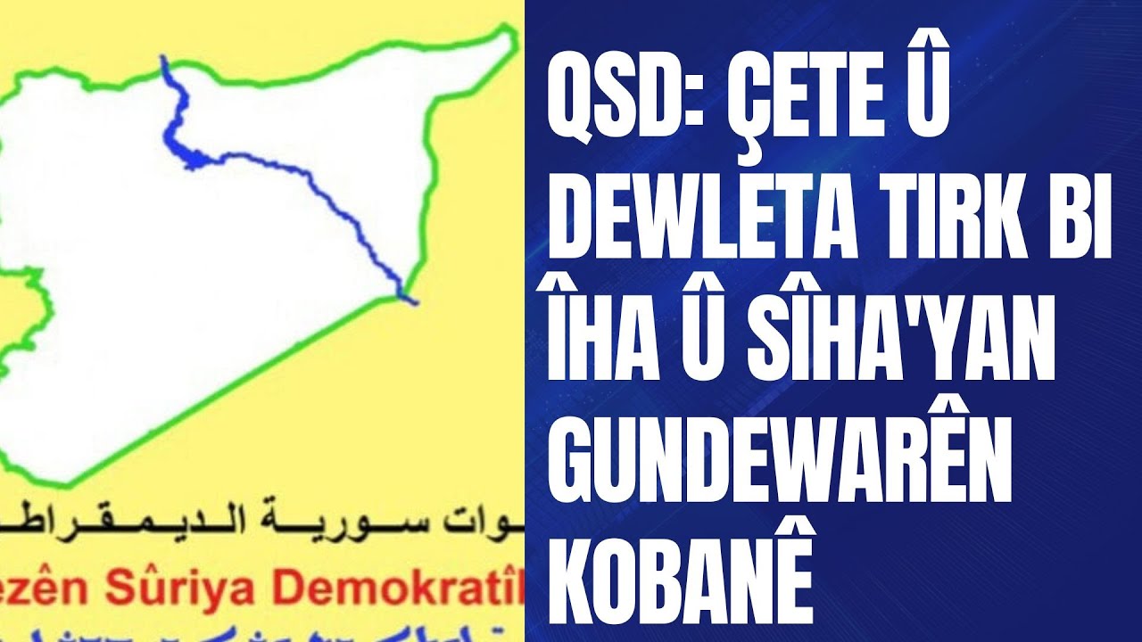 QSD: Çete û dewleta Tirk bi ÎHA û SÎHA'yan gundewarên Kobanê bombebaran kir.