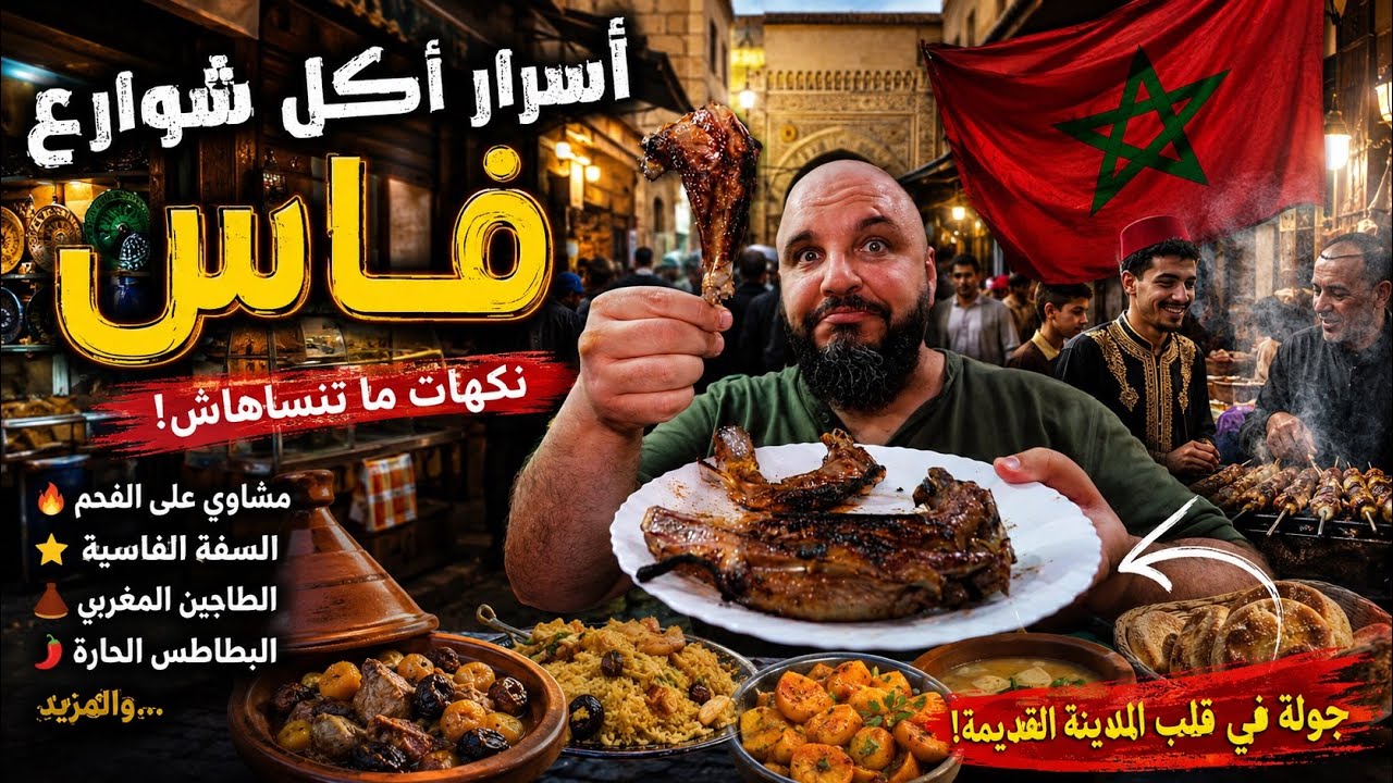 أكل شوراع فاس 🇲🇦 المغرب