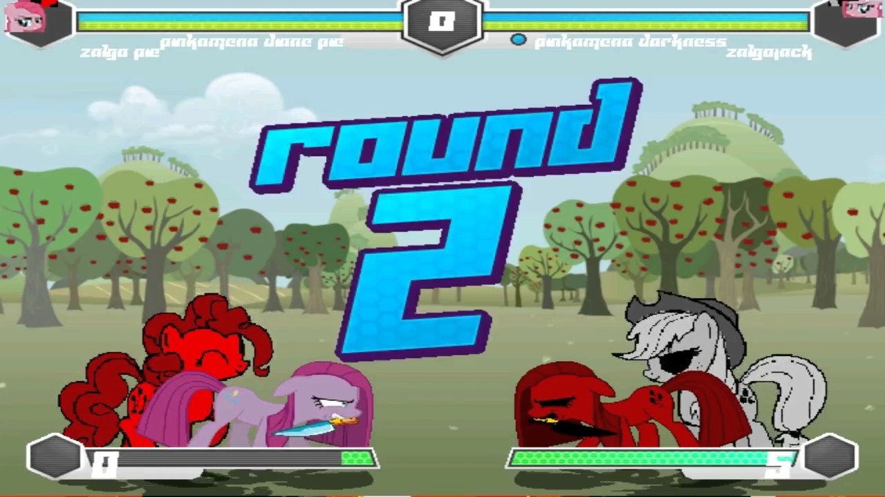 Fighting Is Magic Mugen Pinkamena Diane Pie & Zalgo Pie VS Pinkamena Darkness & Zalgojack