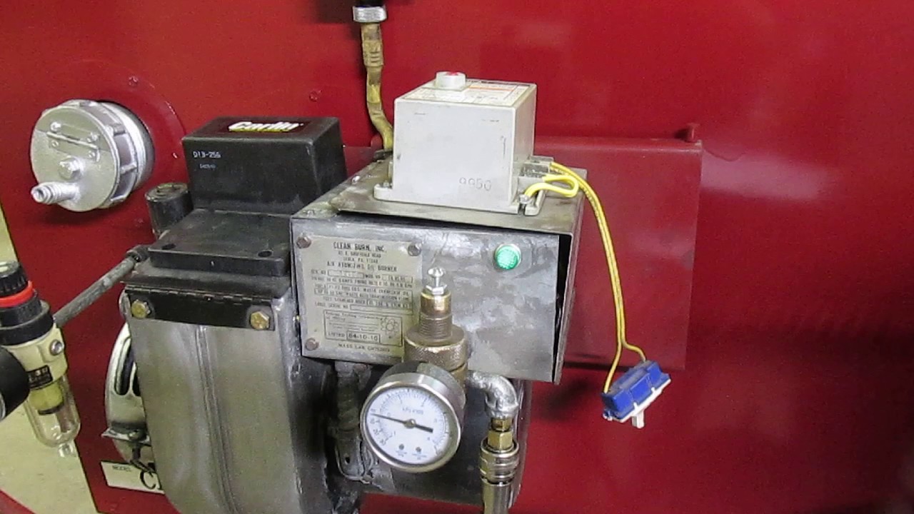 280,000 BTU CLEAN BURN  WASTE OIL HEATER TUTORIAL VIDEO   CENTRALOHIOHEATERS.COM