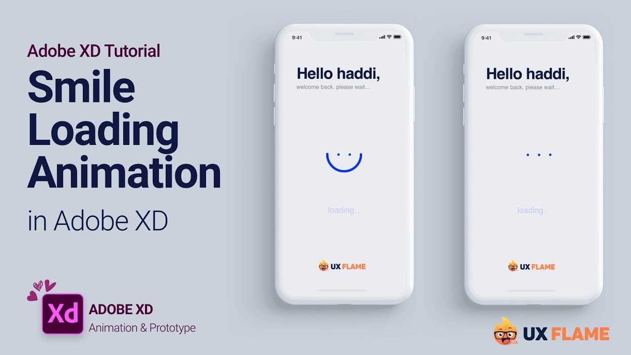 [ Adobe XD Tutorial ] SMILE LOADING ANIMATION in Adobe XD - UX FLAME