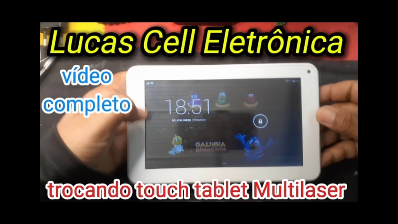 como trocar touch de tablet Multilaser