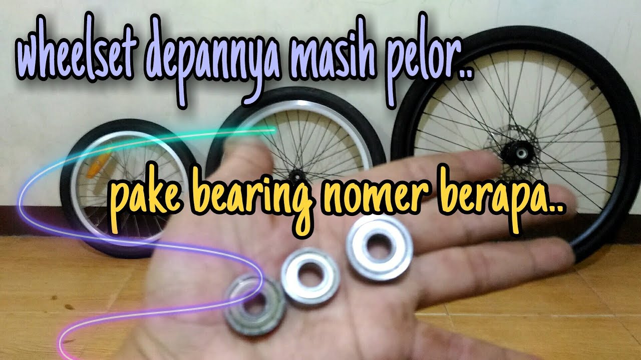Ganti / upgrade wheelset depan pelor dengan bearing