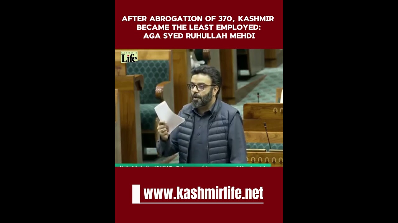 After Abrogation of 370, Kashmir Became the Least Employed: Aga Syed Ruhullah Mehdi