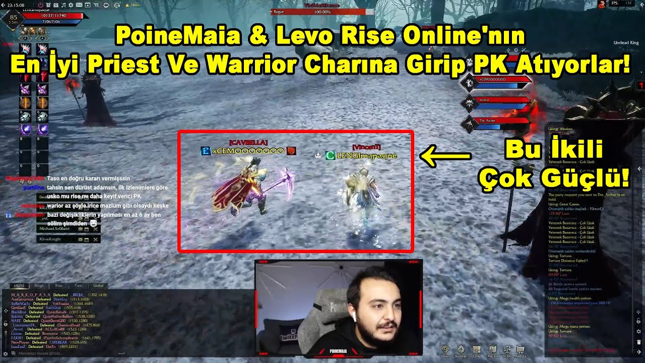 PoineMaia & Levo - Rise Online'nın En İyi Priest Ve Warrior Charına Girip PK Atıyorlar! Rise Online