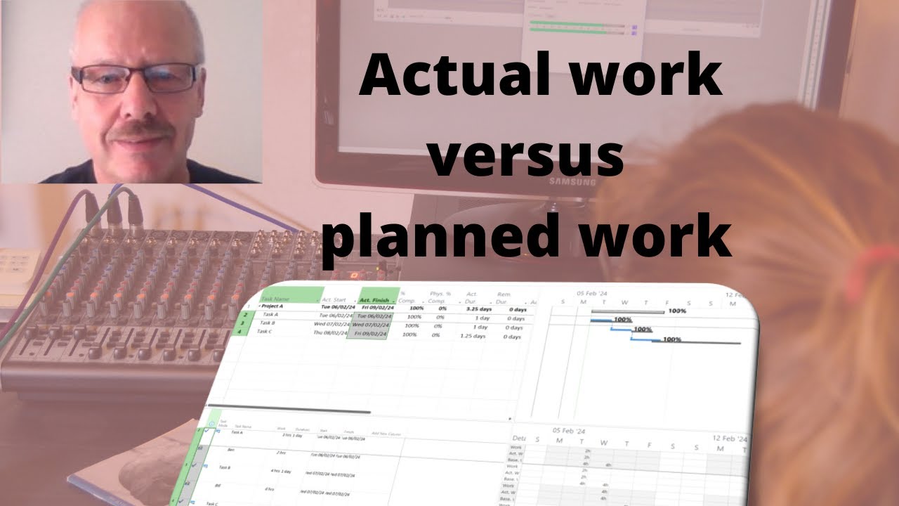 Project Management: Tracking Actual vs. Planned Hours in Microsoft Project