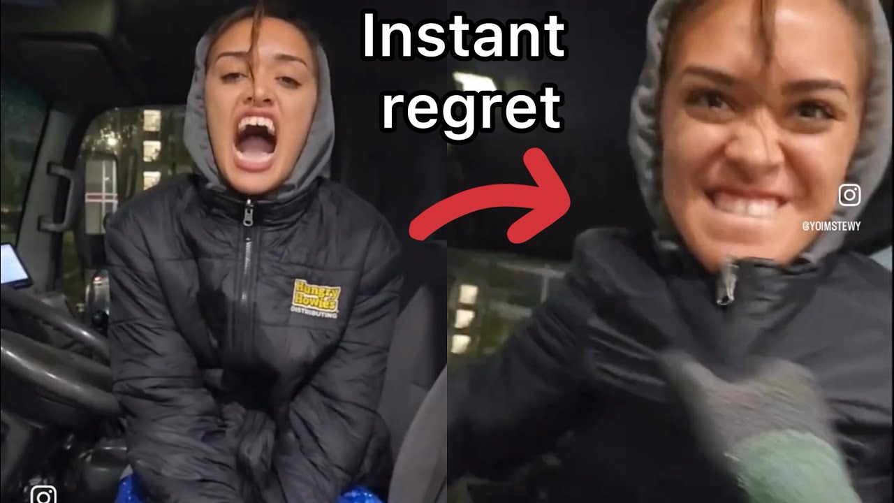 UNHINGED Woman Tries To Steal The WRONG Mans Truck