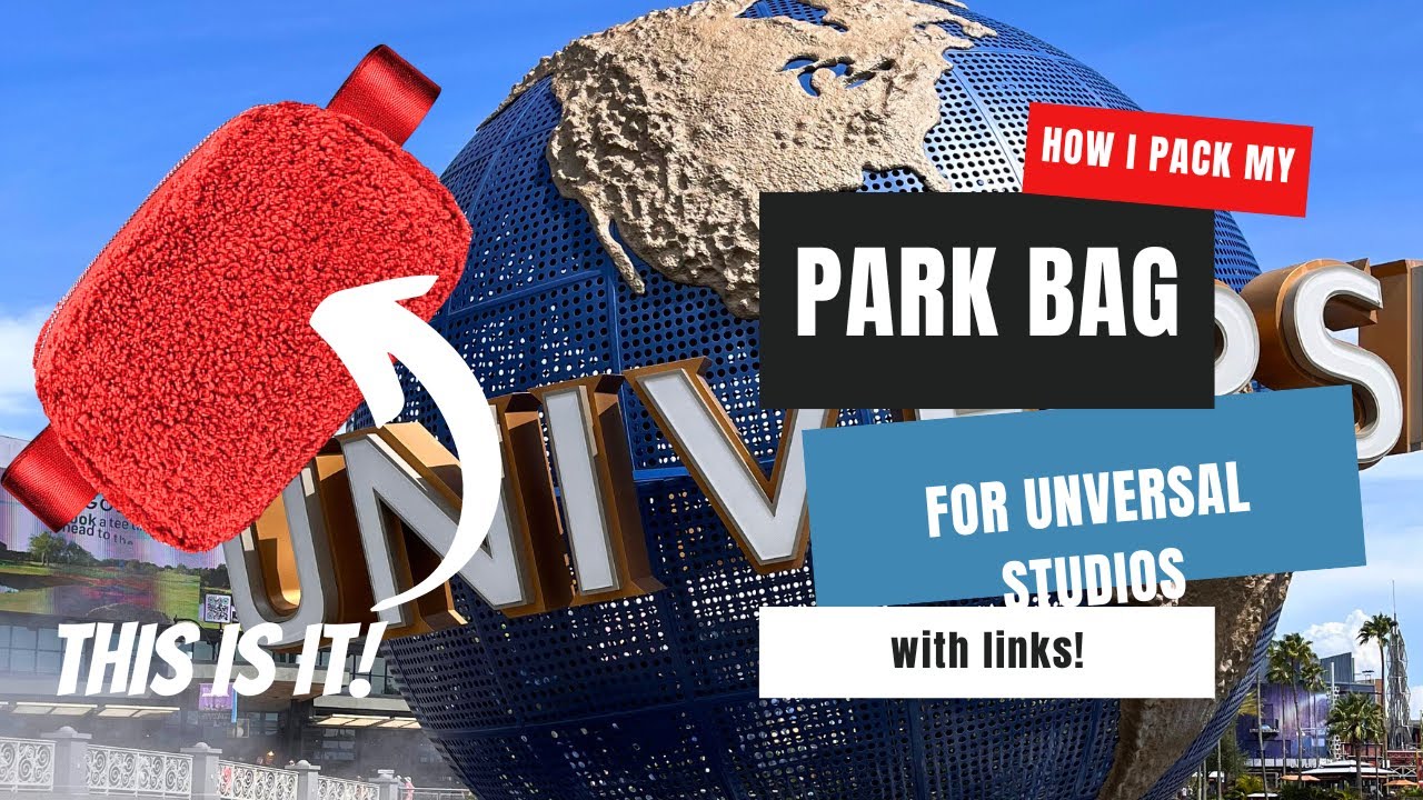 How to pack a park bag for Universal Studios. Everything I need in a fanny pack!