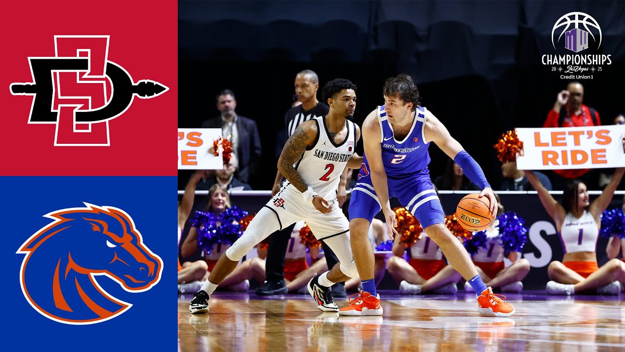 Boise State vs San Diego State 2025 Basketball Highlights | Mountain West Tournament |