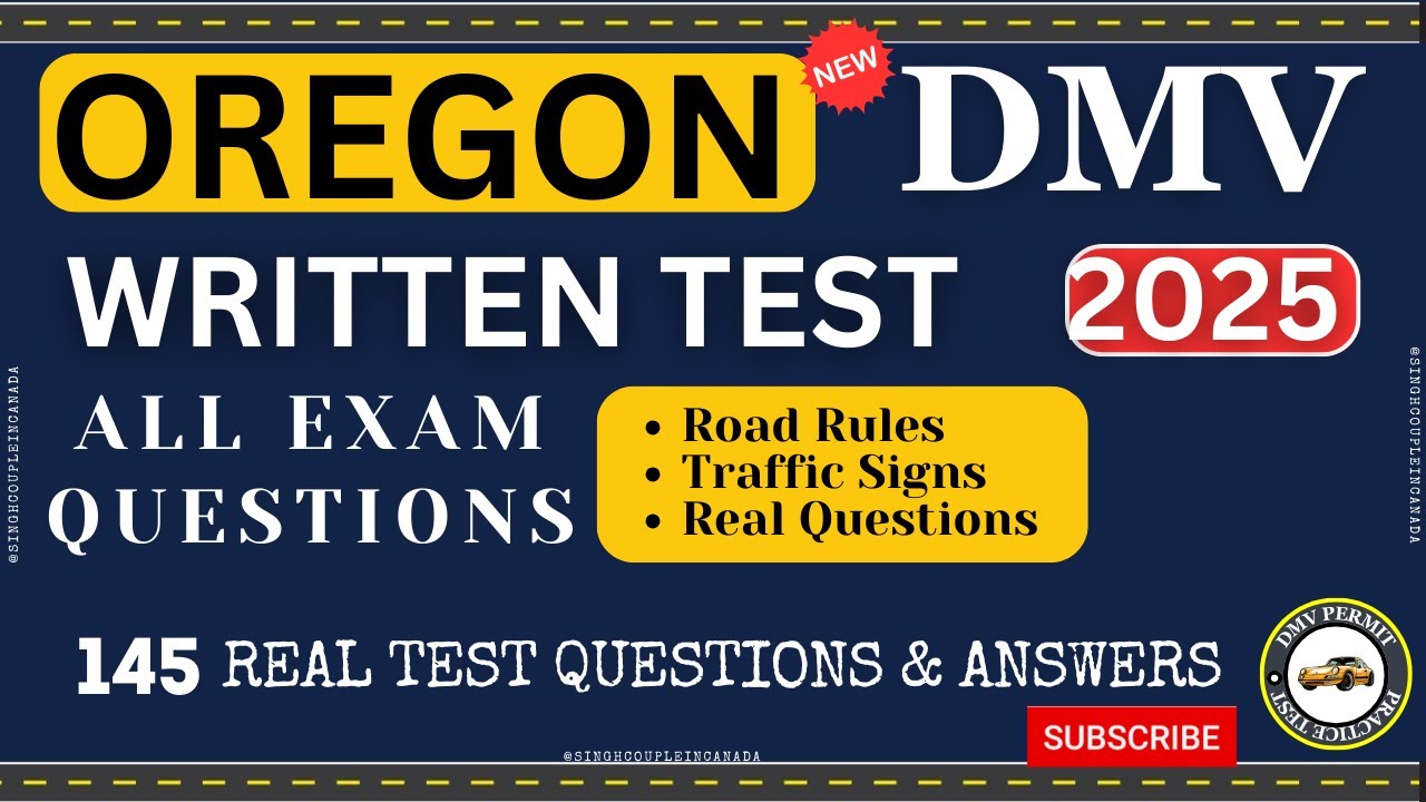 Oregon DMV Written Test 2025 | Oregon DMV permit test 2025 | DMV Oregon permit test 2025 |  #oregon