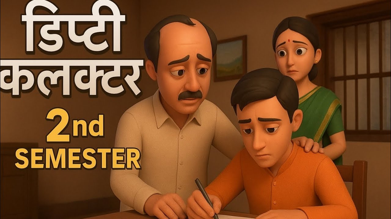 डिप्टी कलक्टरी |Deputy Collectori Hindi 2nd Semester” | Amarkant Story Explained in 3D Animation|