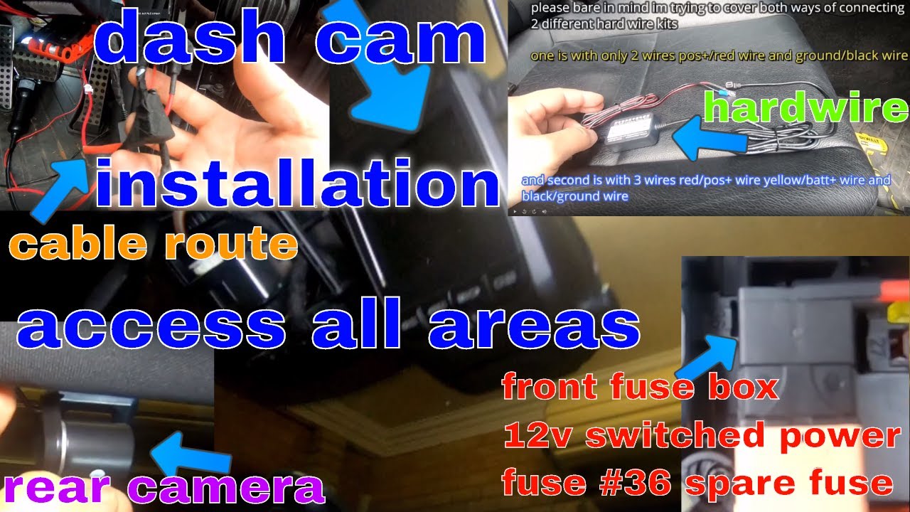 MERCEDES BENZ C CLASS w204 how to route your dash cam cables/access all areas and use a fuse tap