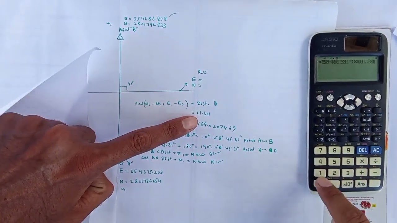 How to find coordinate manually & How to recheck manually coordinate in total station & AutoCAD