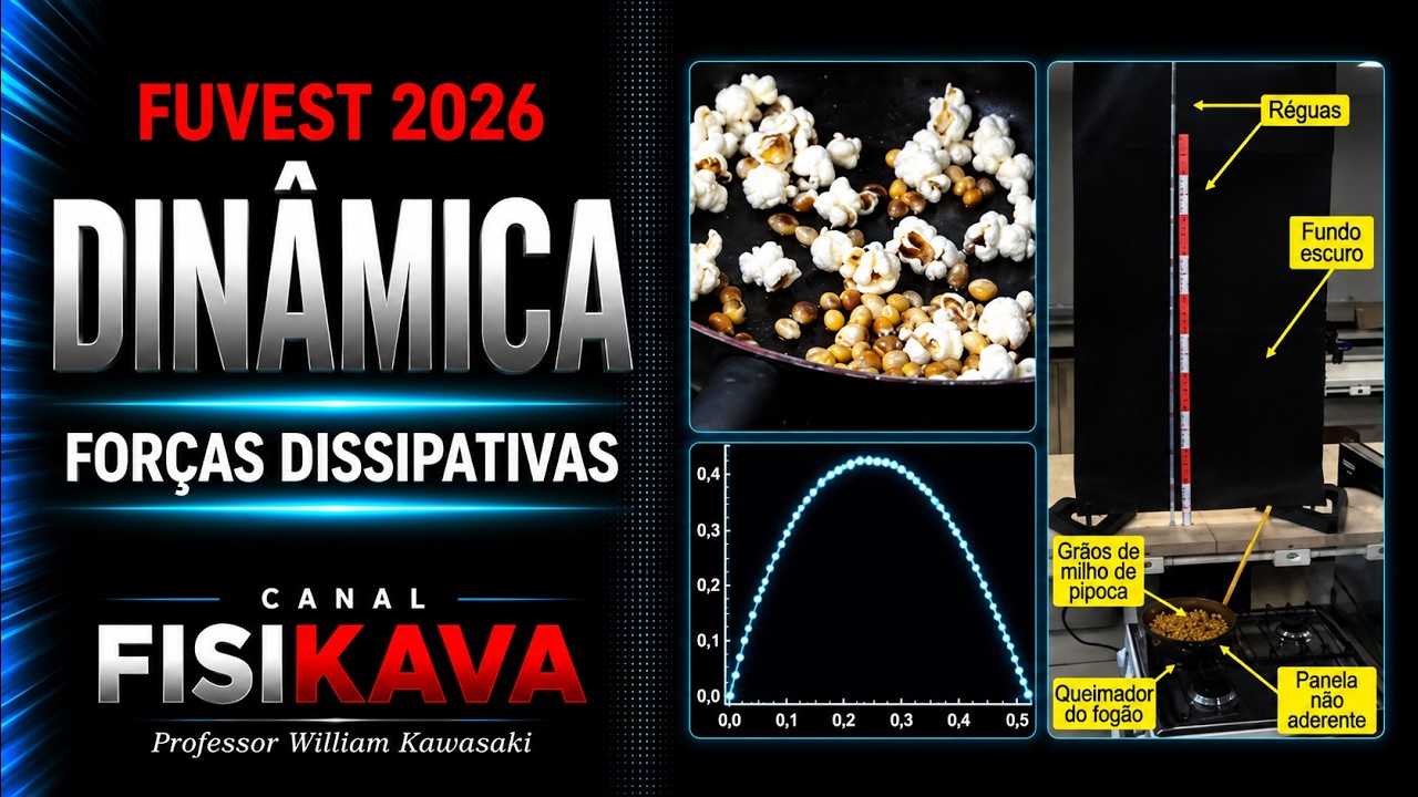 FUVEST 2026 - Um artigo publicado na Revista Brasileira de Ensino de Física, em 2024, propõe um curi