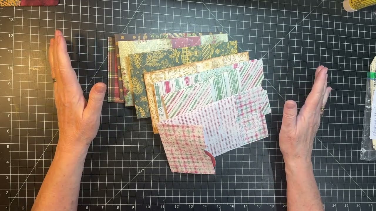 Forgotten Friends Friday! - Craft with Me! - Decorating Christmas Four Pocket Folio!