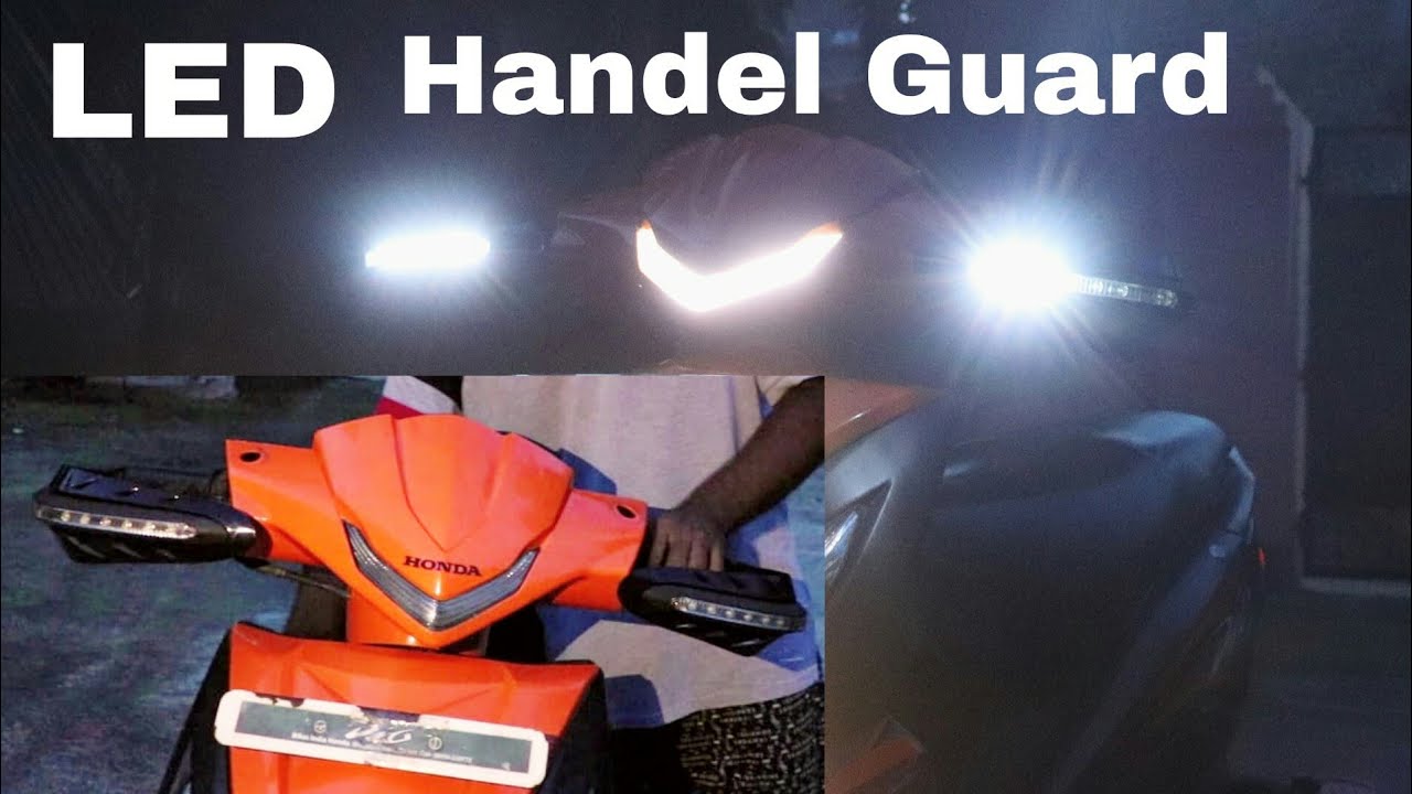 Install LED HandelGuard in Scooty Honda Dio | Universal Handel Guard