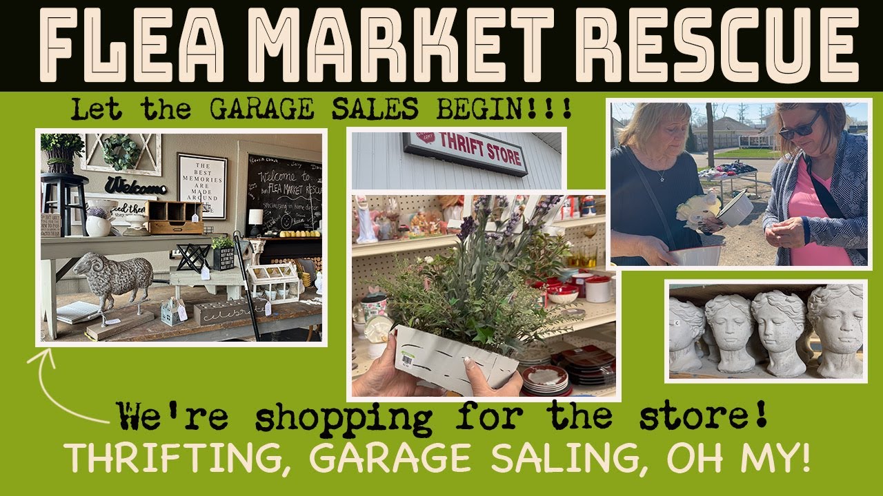 LET THE GARAGE SALES BEGIN! COME THRIFT STORE SHOPPING AND GARAGE SALING WITH US FOR THE SHOP!