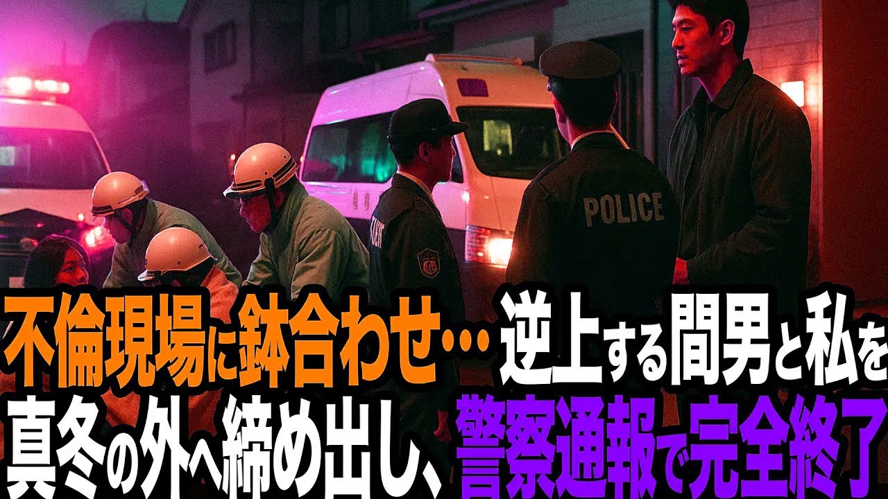 【シタ妻】「ここ俺の家だけど？」不倫現場に鉢合わせ…逆上する間男と私を真冬の外へ締め出し、警察通報で完全終了【修羅場朗読】