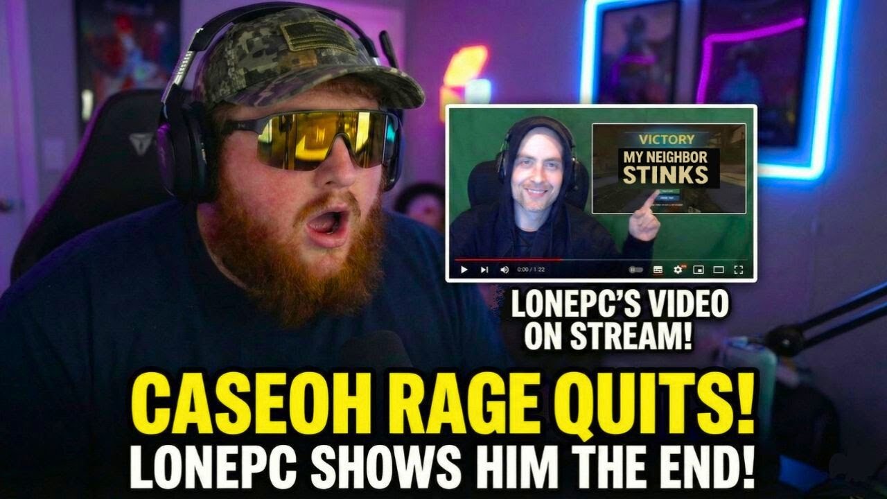 CASEOH RAGE QUITS This Game… Then Uses MY Video to See the Ending 😱 | My Neighbor Stinks