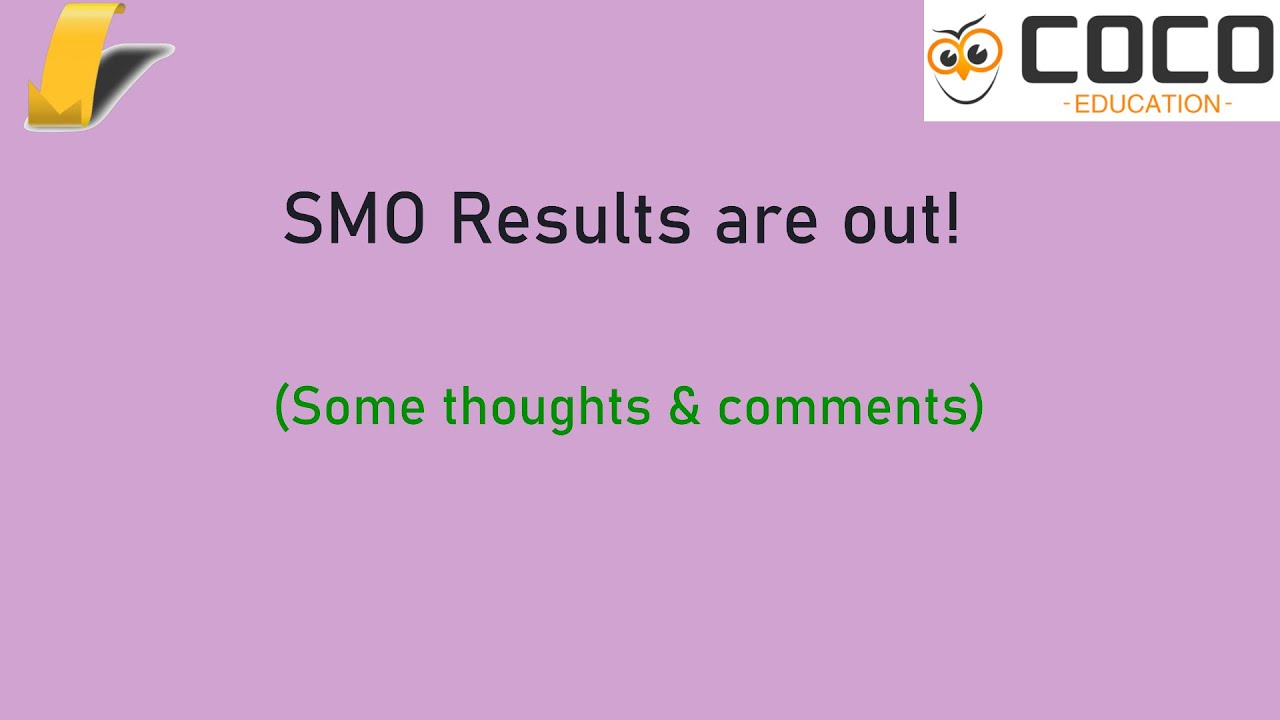 My thoughts on the SMO 2025 Results