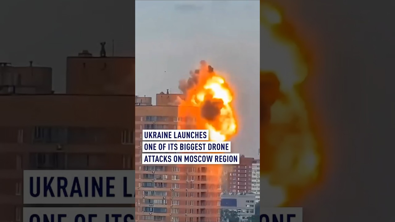 Ukraine launches one of its biggest drone attacks on Moscow region