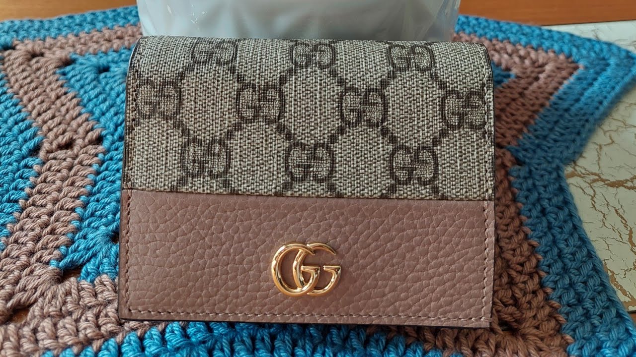 Gucci GG Marmont Card Case Wallet, Unboxing,What fits, Gucci wallet,Gucci Card case,What's in my bag