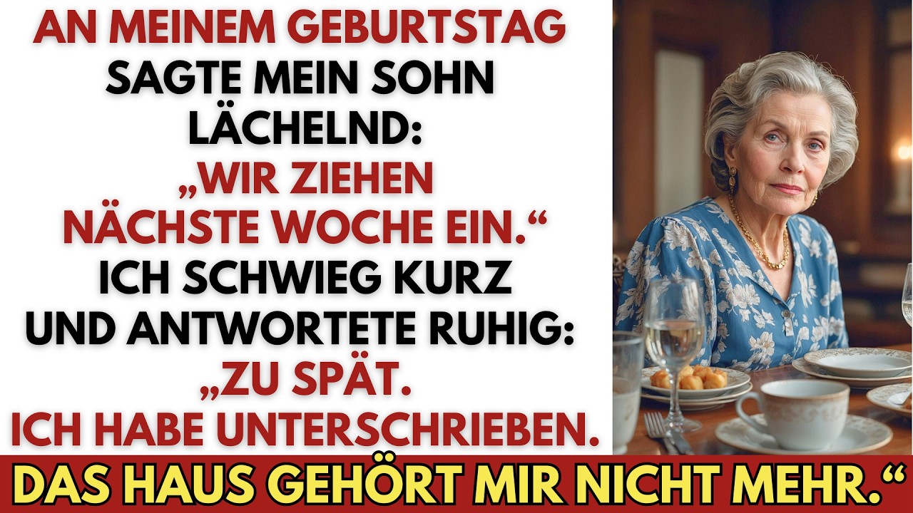 An meinem Geburtstag sagte mein Sohn, ihr Geschenk sei der Einzug – doch das Haus war nicht mehr...