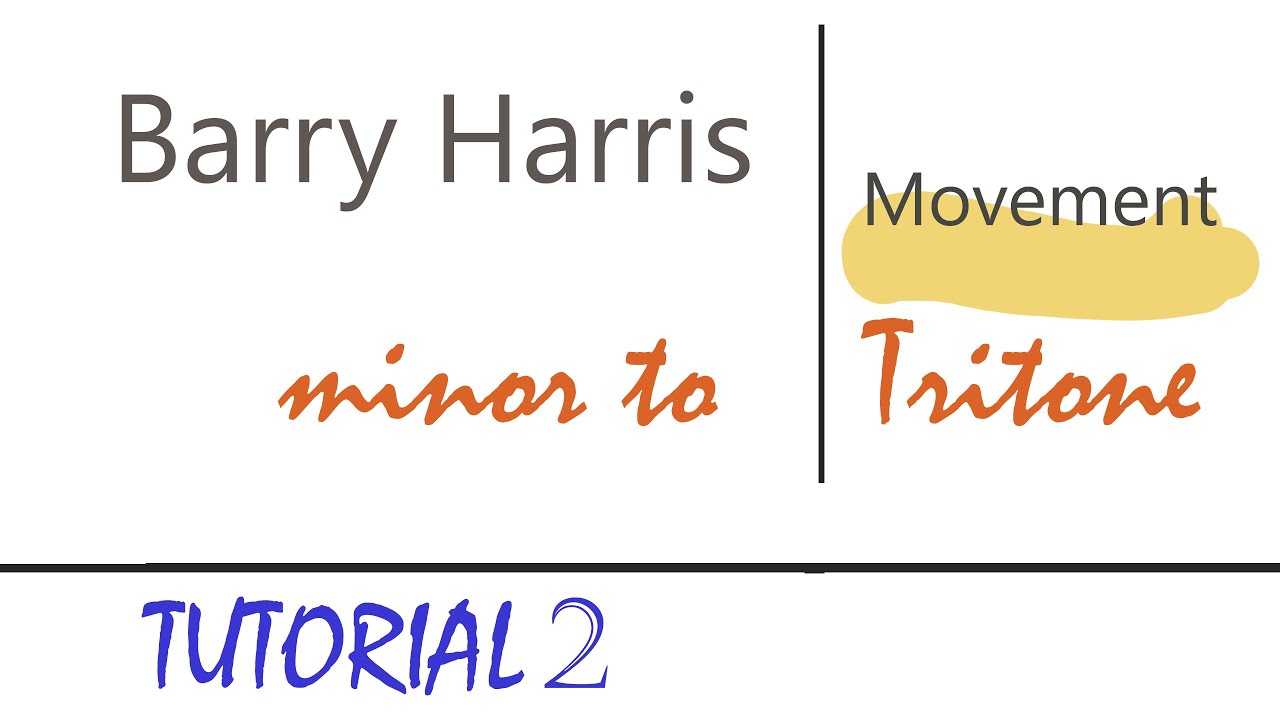 Minor to Tritone Barry Harris exercise - tutorial