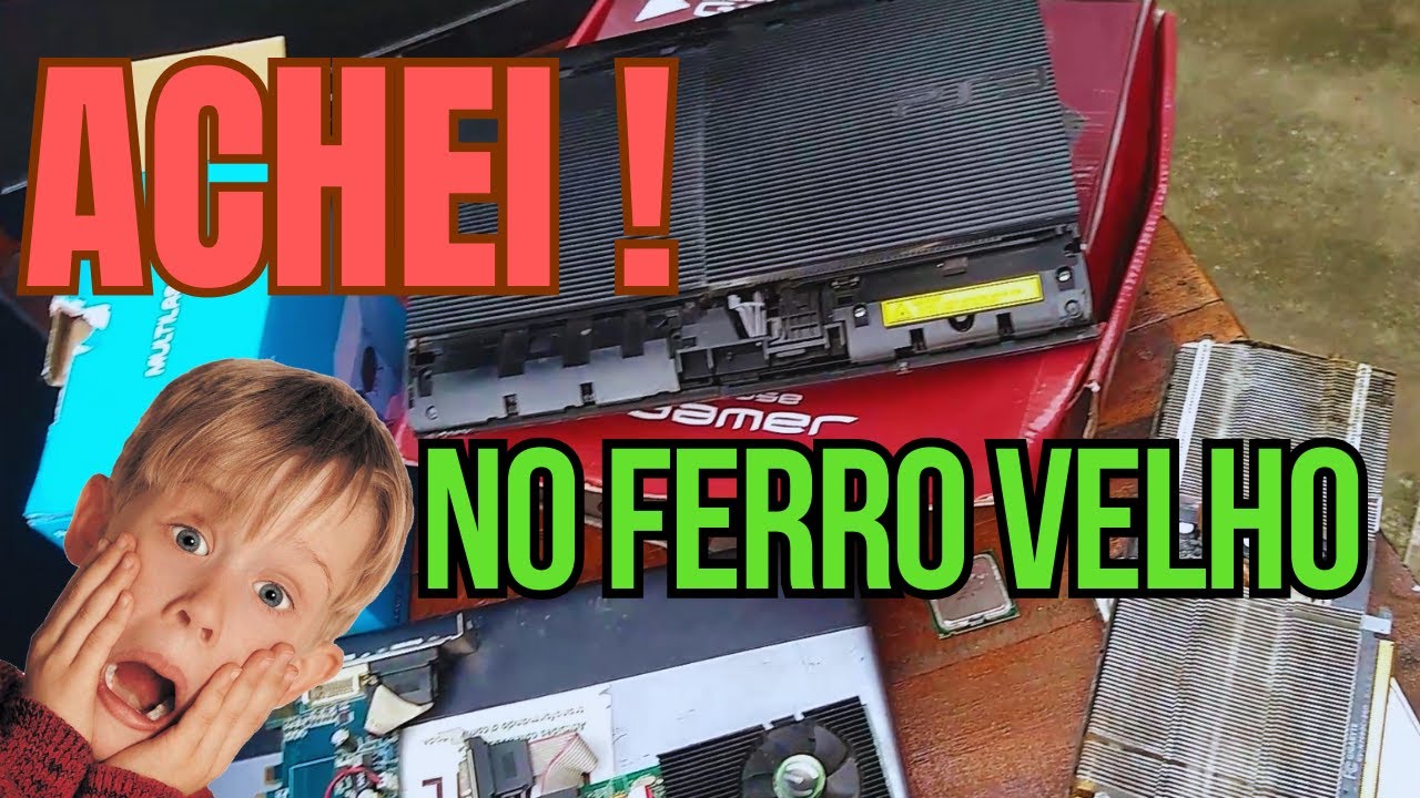 CAÇADA NO FERRO VELHO - TINHA ATÉ UM PS3!