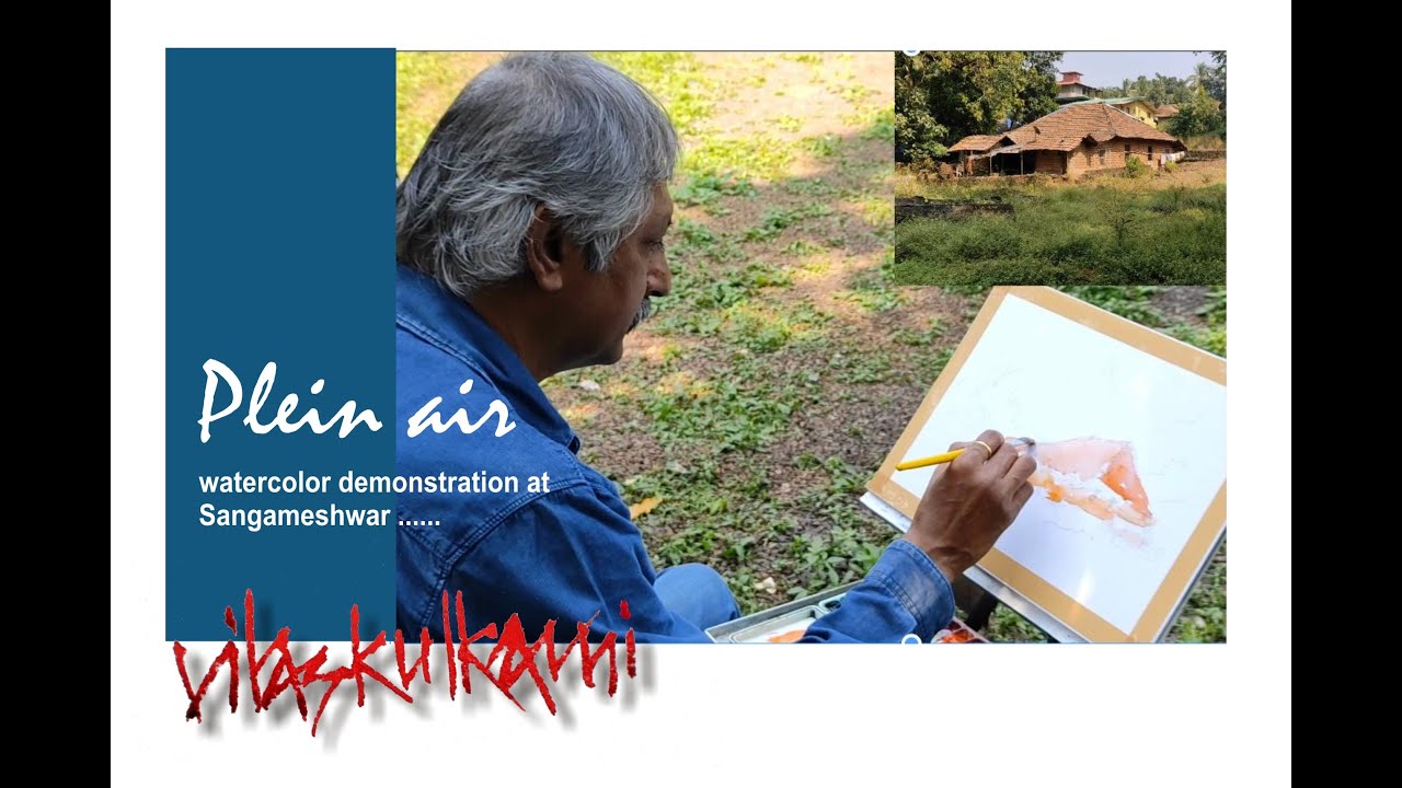 Quick Plein-air Demonstration by Vilas Kulkarni
