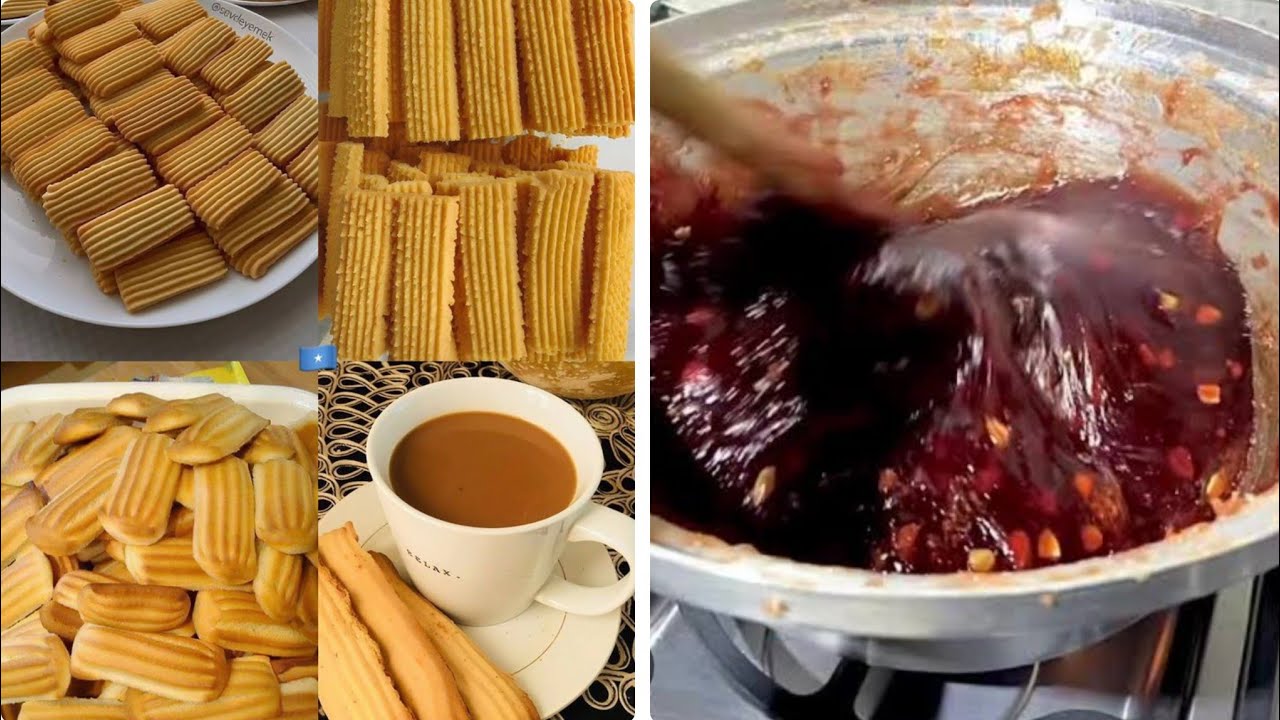 Wad sameyn karta  Eida xalwo subag iyo buskud ad umac somali recipes eid halwa and cookies recipe 