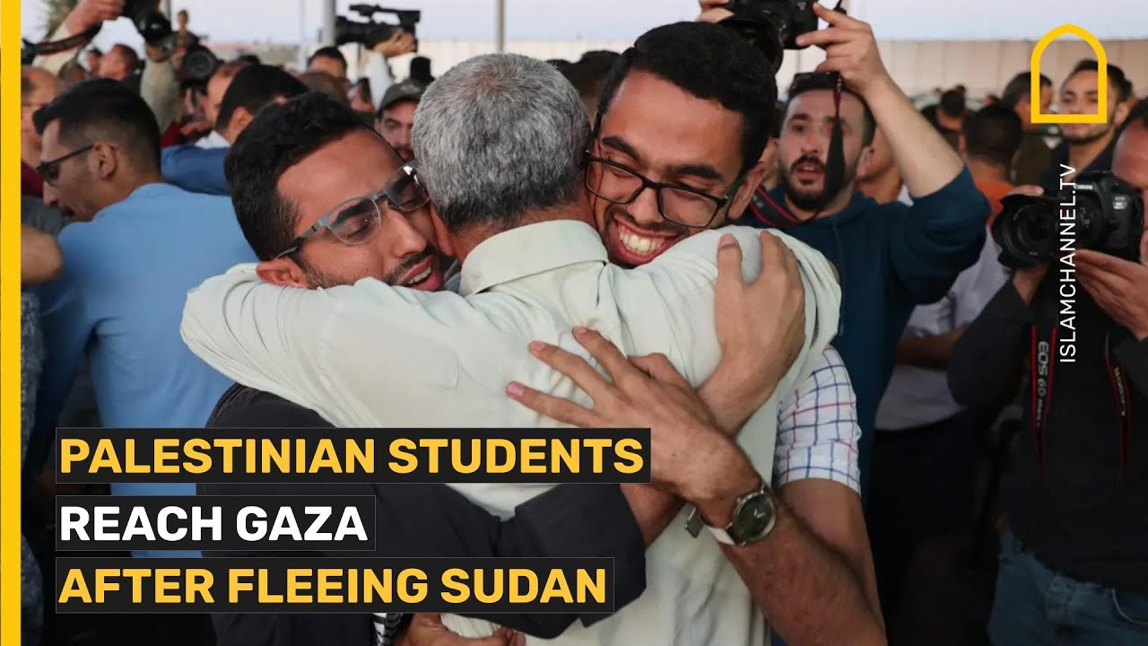 Palestinian students reach Gaza after fleeing Sudan
