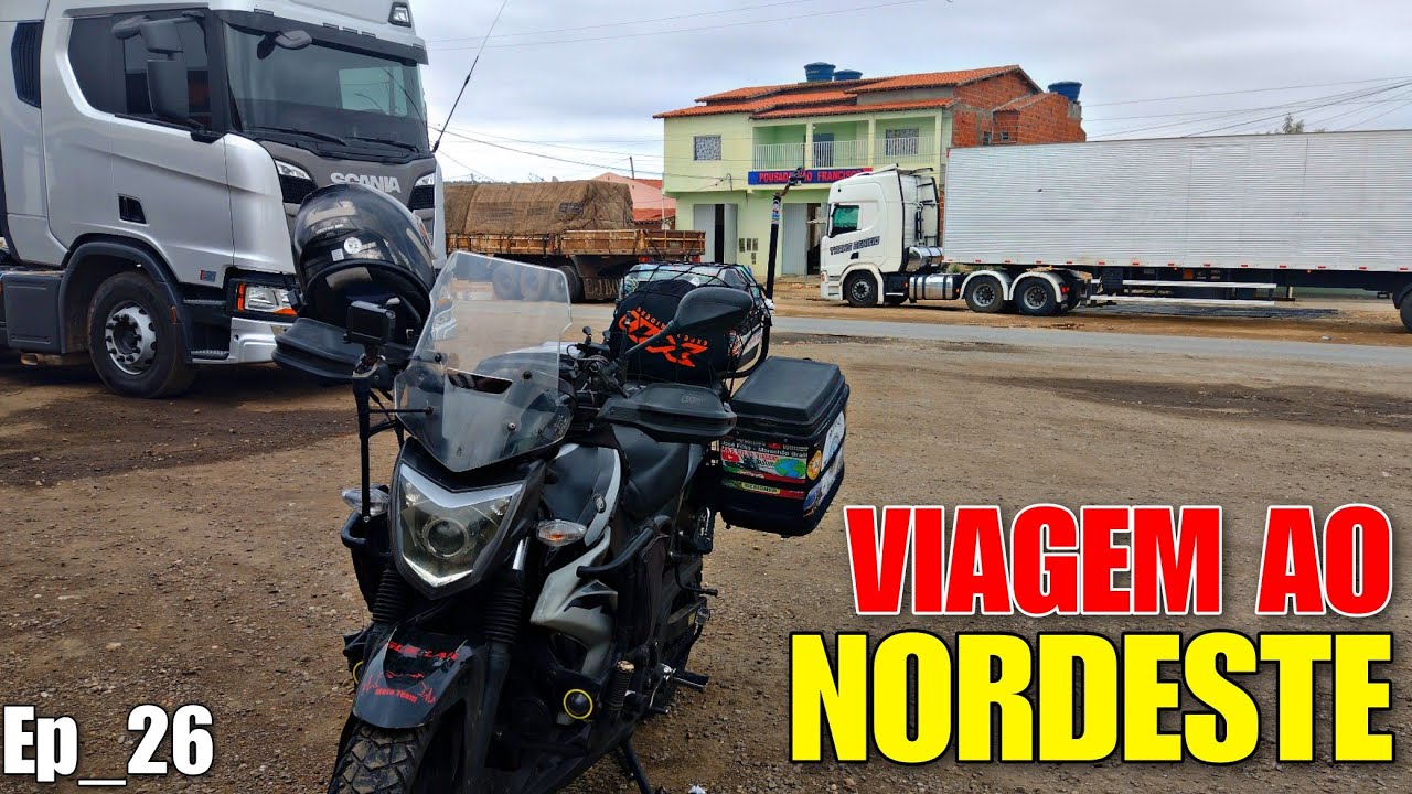 Ep_26 VIAGEM DE MOTO PARA O NORDESTE BR-116 IBÓ/BA A DESVANTAGEM DE ANDAR SÓ