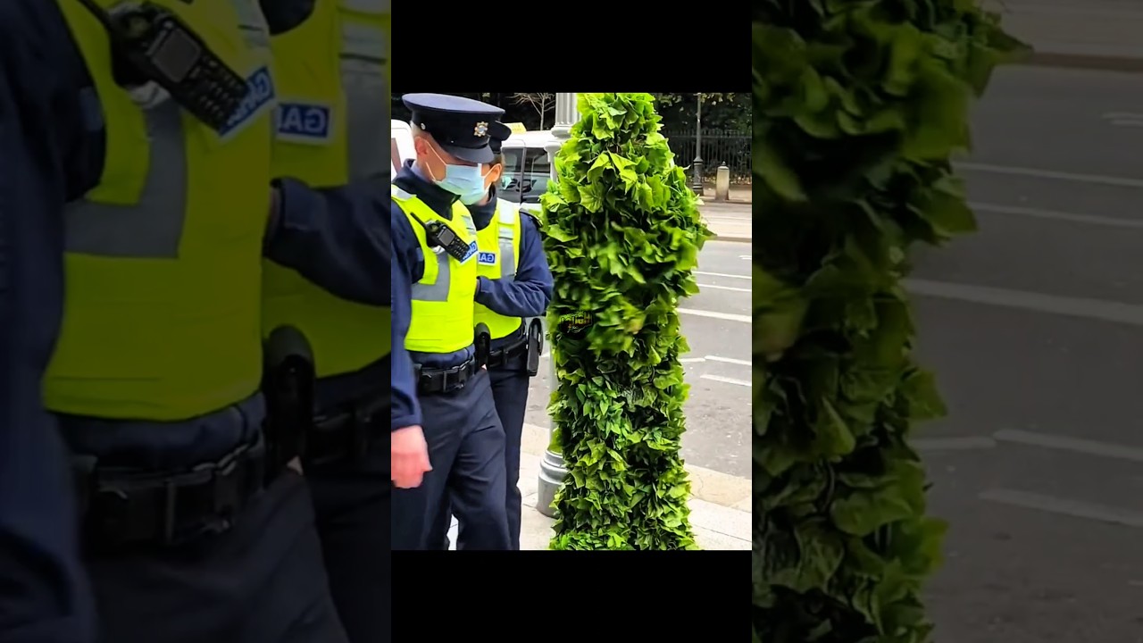 When Bushman Scares The Police 🚨😲😂 Bushman Prank #funny #prank #bushmanprank  #shorts #scareprank