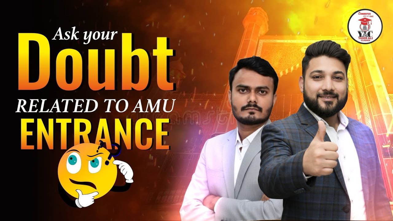 Live Doubt Session | AMU Entrance Exam 2026 |  Ask Your Questions Now 2026–27 | LIVE Update