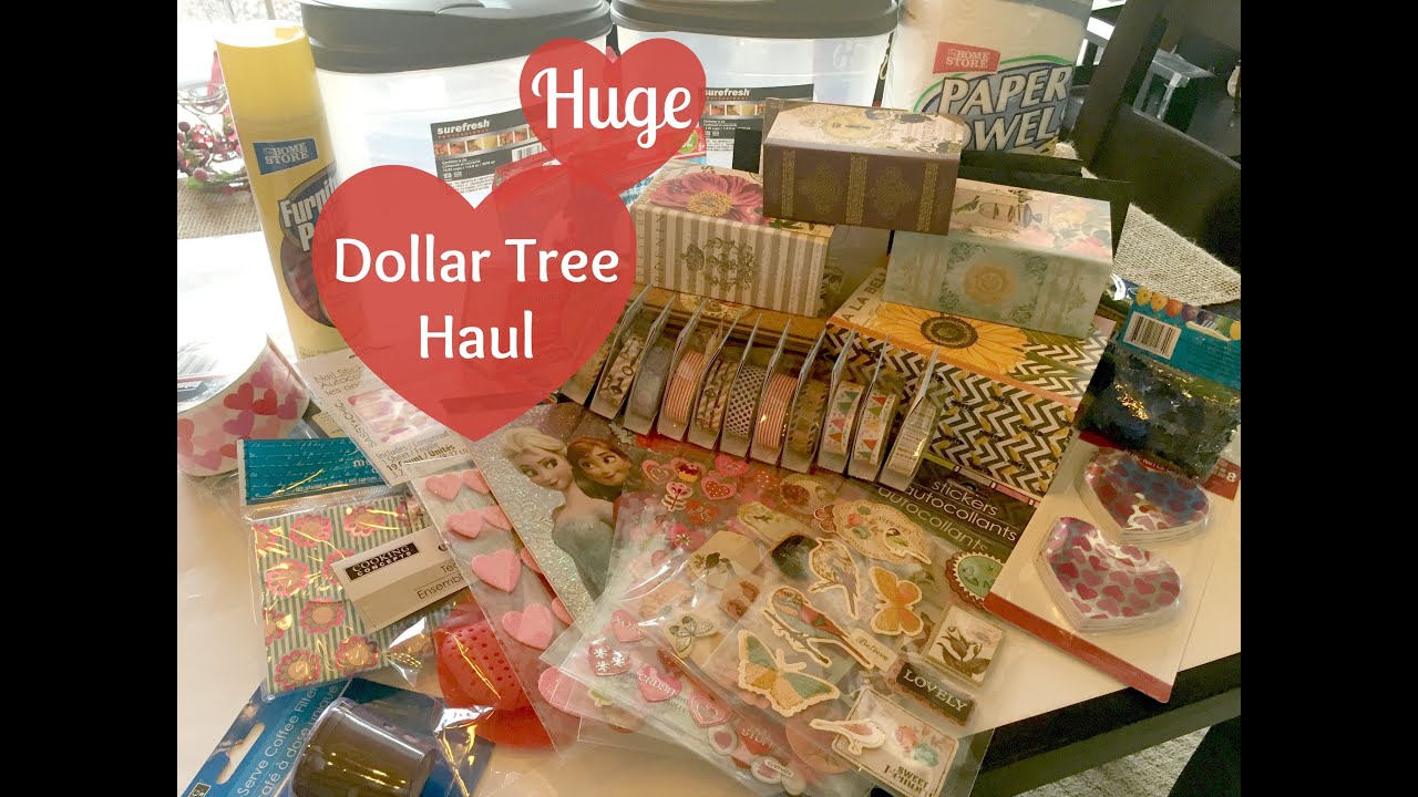 HUGE Dollar Tree Haul!! | Valentine's Day + Washi!!