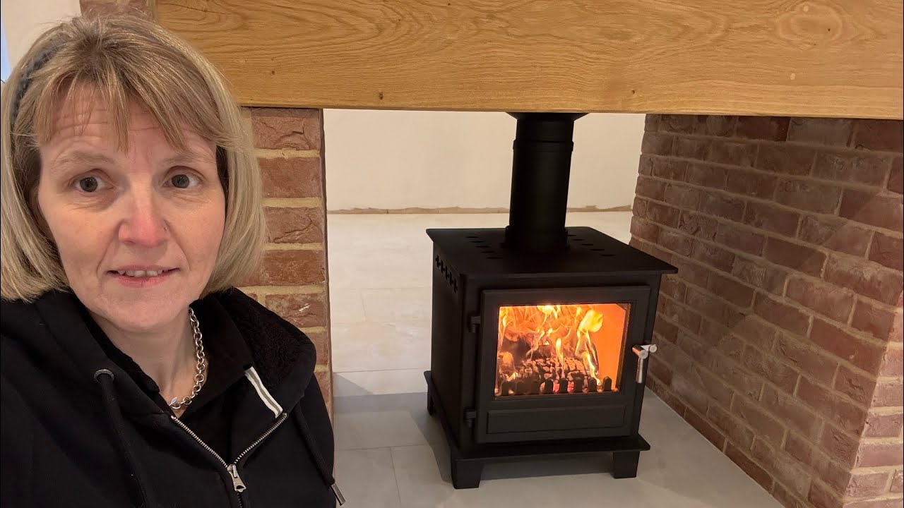 CLOCK BLITHFIELD DOUBLE SIDED MULTI FUEL STOVE - through the keyhole on site review Natural Heating
