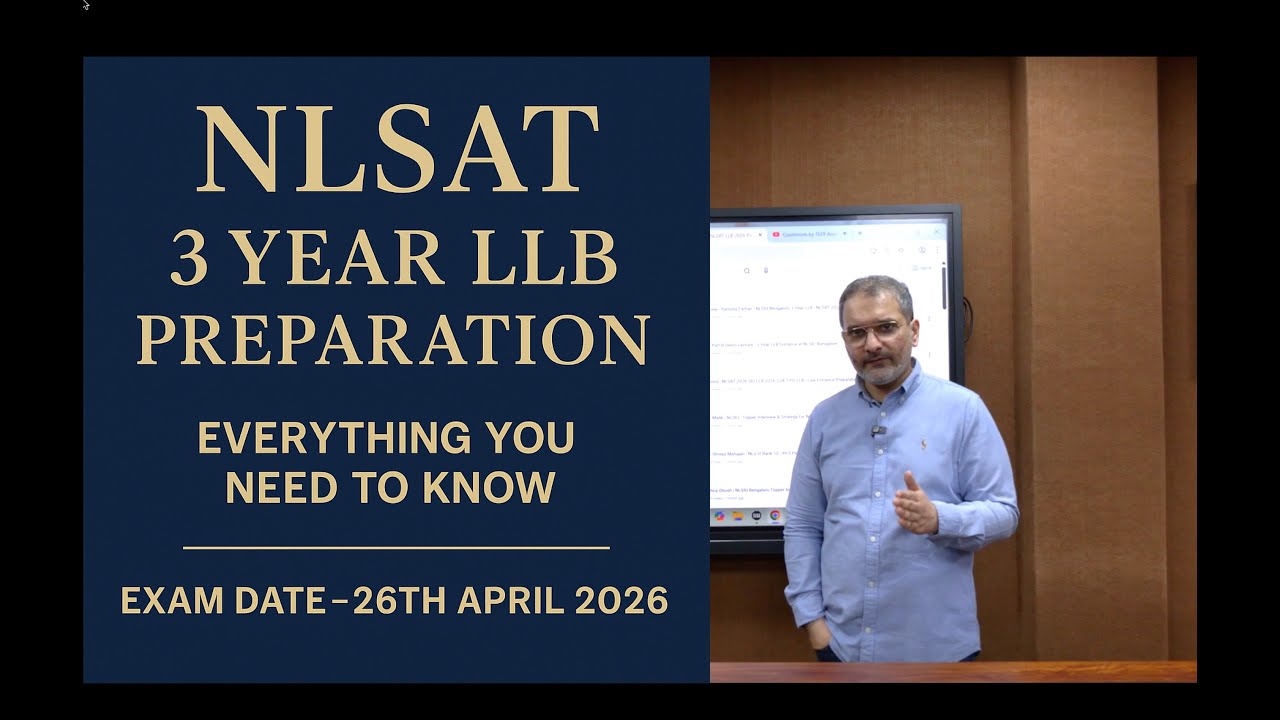NLSAT 2026 Preparation | 3-Year LLB at NLSIU Bangalore | Everything you need to know