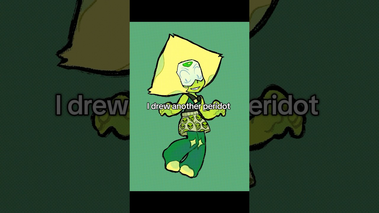 I love peridot 🥹 #stevenuniverse #peridot #amethyst #invaderzim #art #cartooncharacter