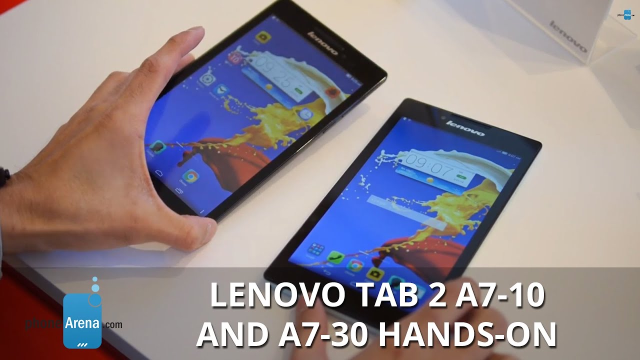 Lenovo Tab 2 A7-10 and A7-30 hands-on
