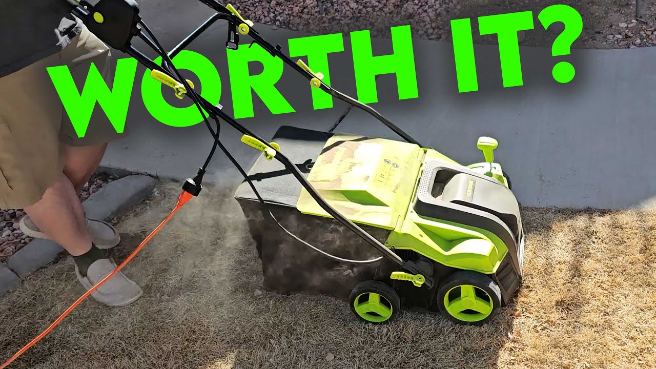 My brutally honest review of the Yeryork 16 Inch Electric Dethatcher Scarifier
